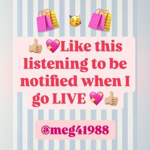 👍🏼 LIKE this listing to be notified when I go live! 👍🏼💖
